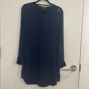 Vince Navy Silk Dress, size: 2